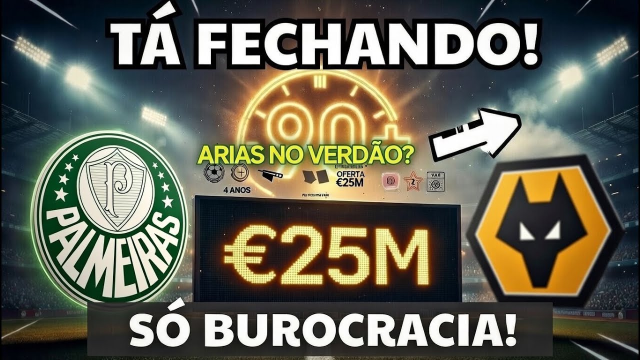 NOTÍCIA QUENTE: TUDO SOBRE A POSSÍVEL CHEGADA DE JHON ARIAS AO PALMEIRAS