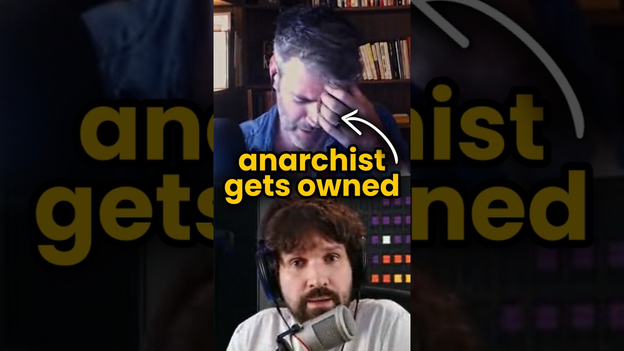 Głupi anarchista pr&oacute;buje uciec od debaty
