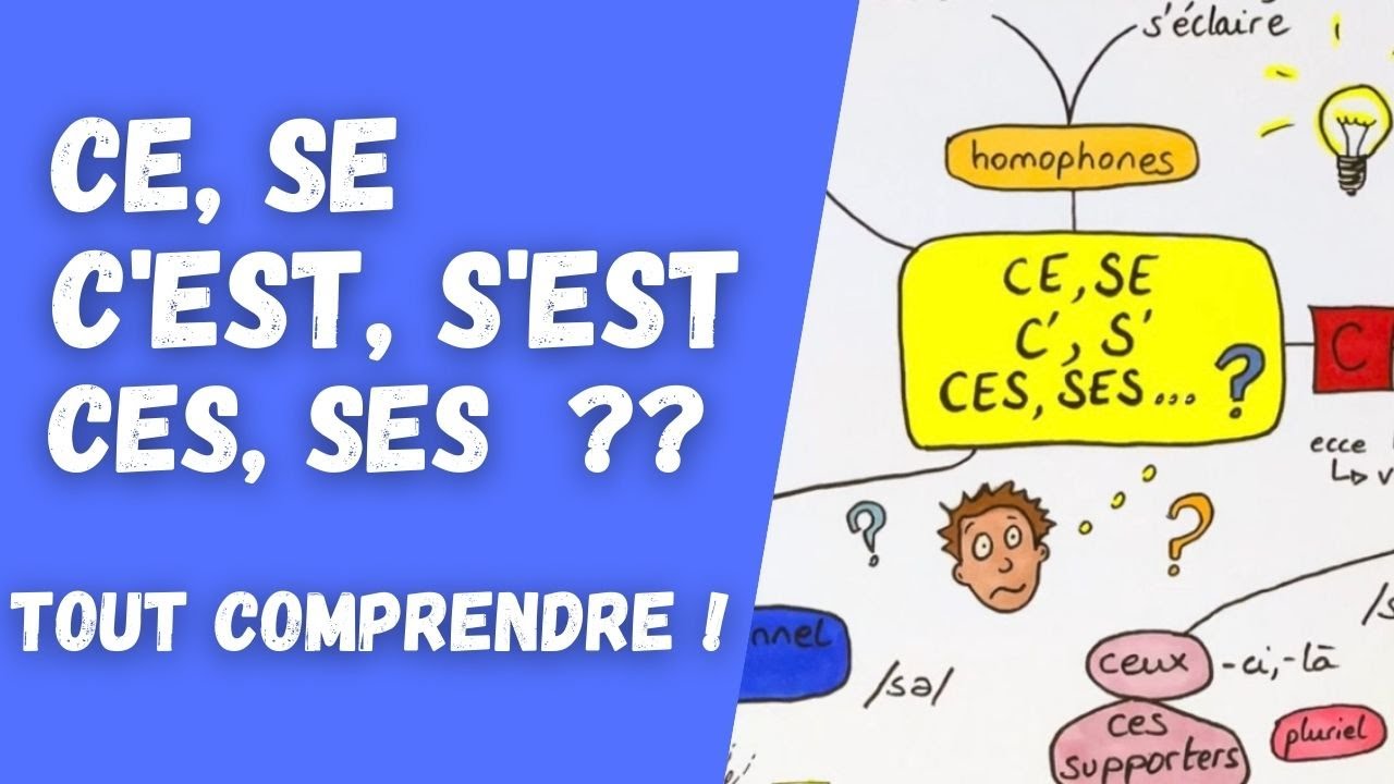 Ce, se, ces, ses, c’est, s’est… de GROS pièges de l'ORTHOGRAPHE enfin résolus !