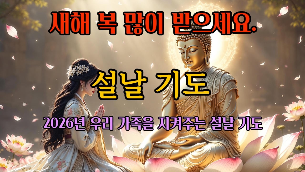 2026년 우리 가족을 지켜주는 설날 기도 #부처님말씀 #명언 #좋은글 #지혜 #법구경 #불교 #석가모니 #자식을위한기도