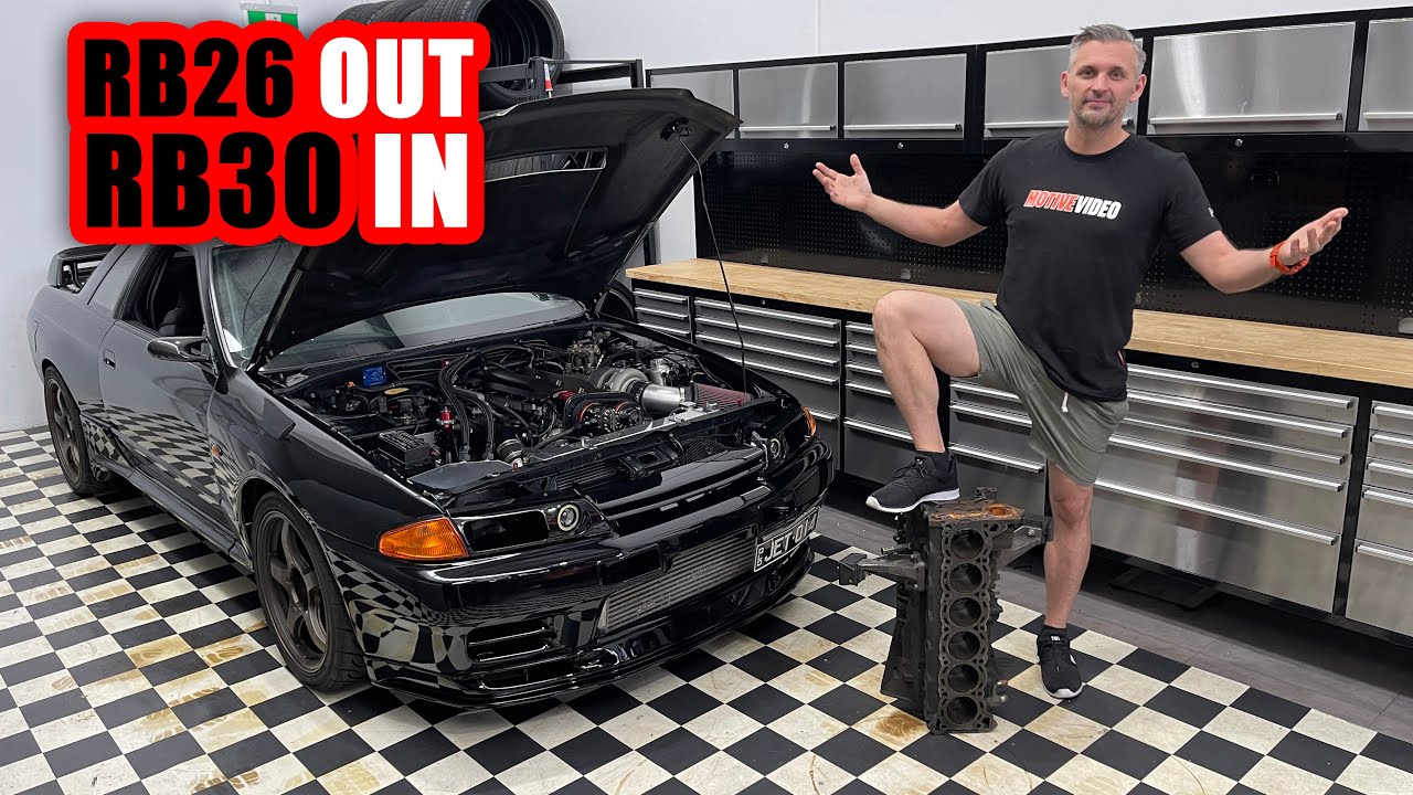 How to Really Convert Your Skyline GT-R from RB26 to RB30 Block - Motive Tech