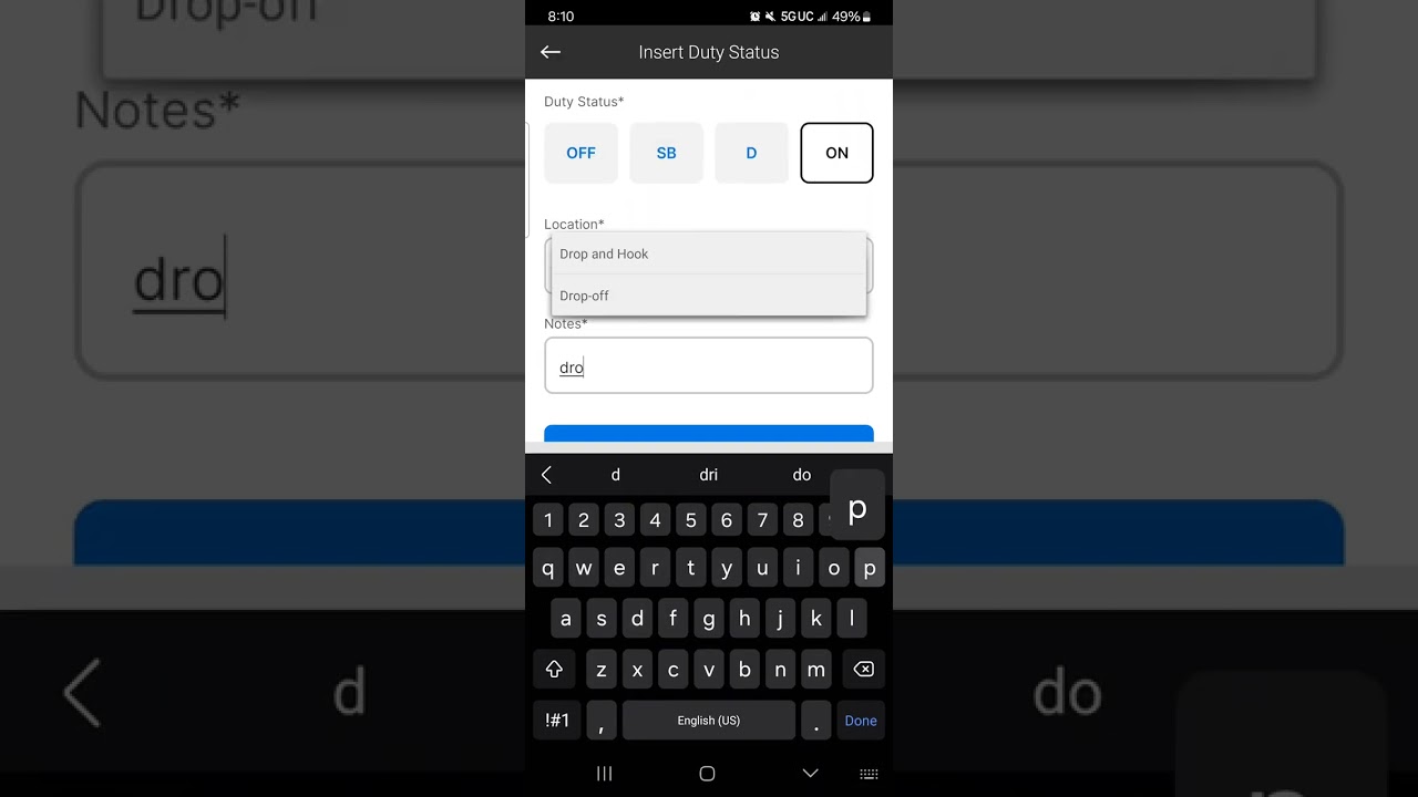 Motive driver App