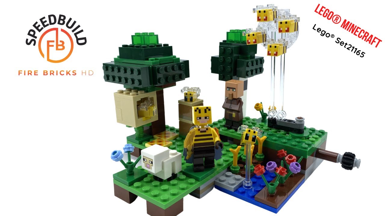 LEGO&reg; Minecraft The Bee Farm Speed Build Review set 21165