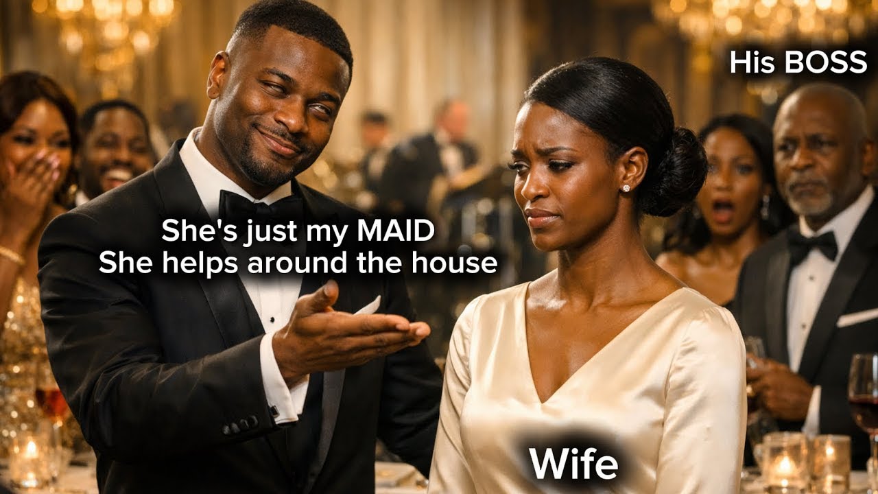 HUSBAND INTRODUCE HIS WIFE AS  MAID AT  BUSINESS GALA,BUT FROZE WEN HIS BOSS INTRODUCE HER AS  HOST