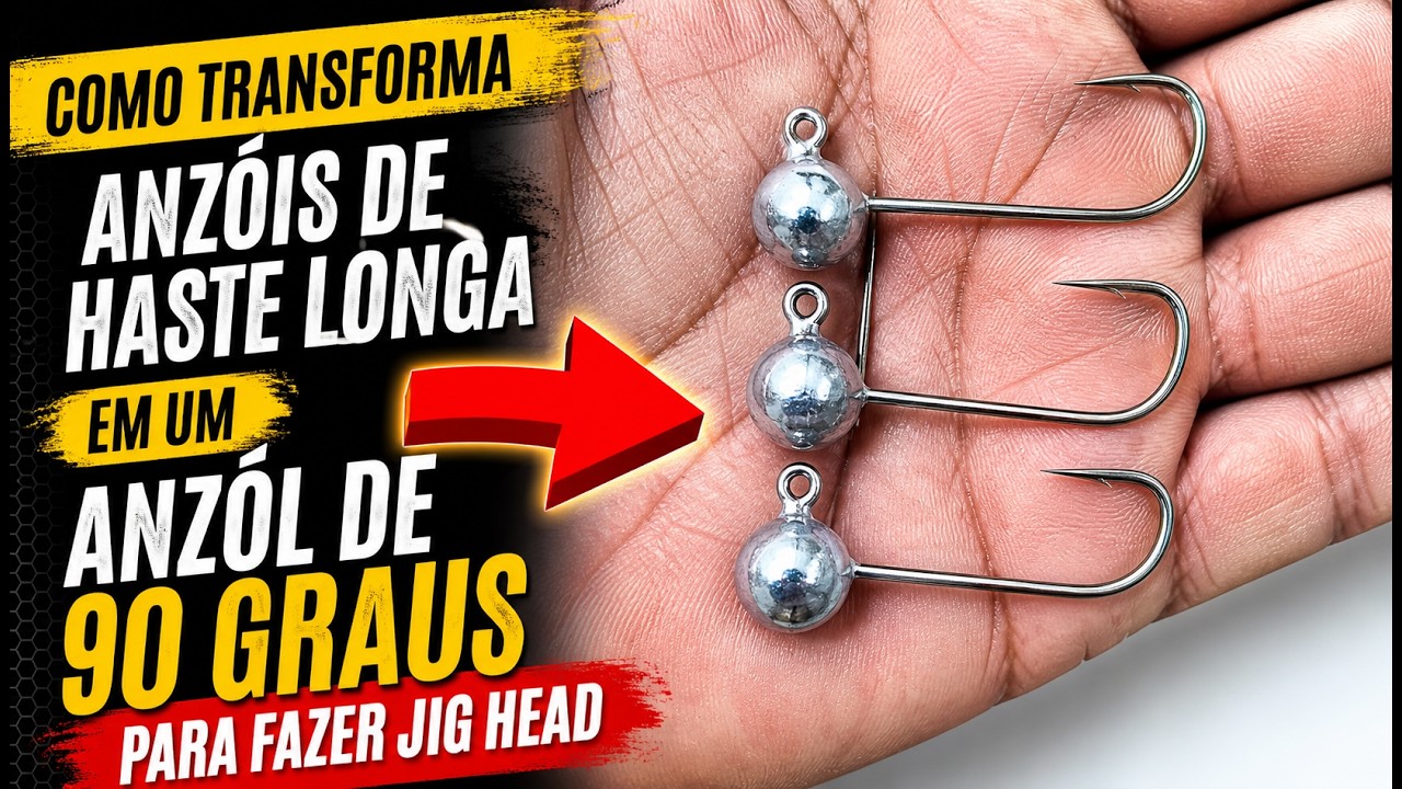 COMO TRANSFORMA ANZÓIS DE HASTE LONGA EM UM ANZÓL DE 90 GRAUS