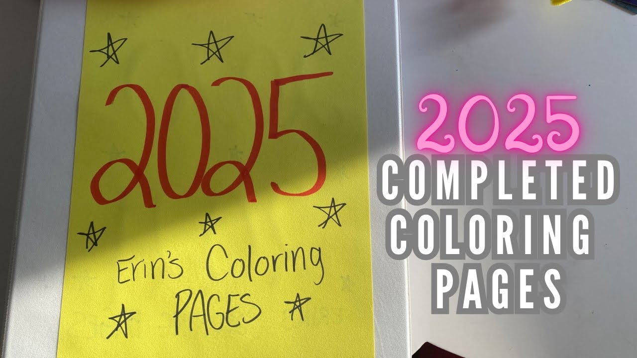 2025 Completed Coloring Pages