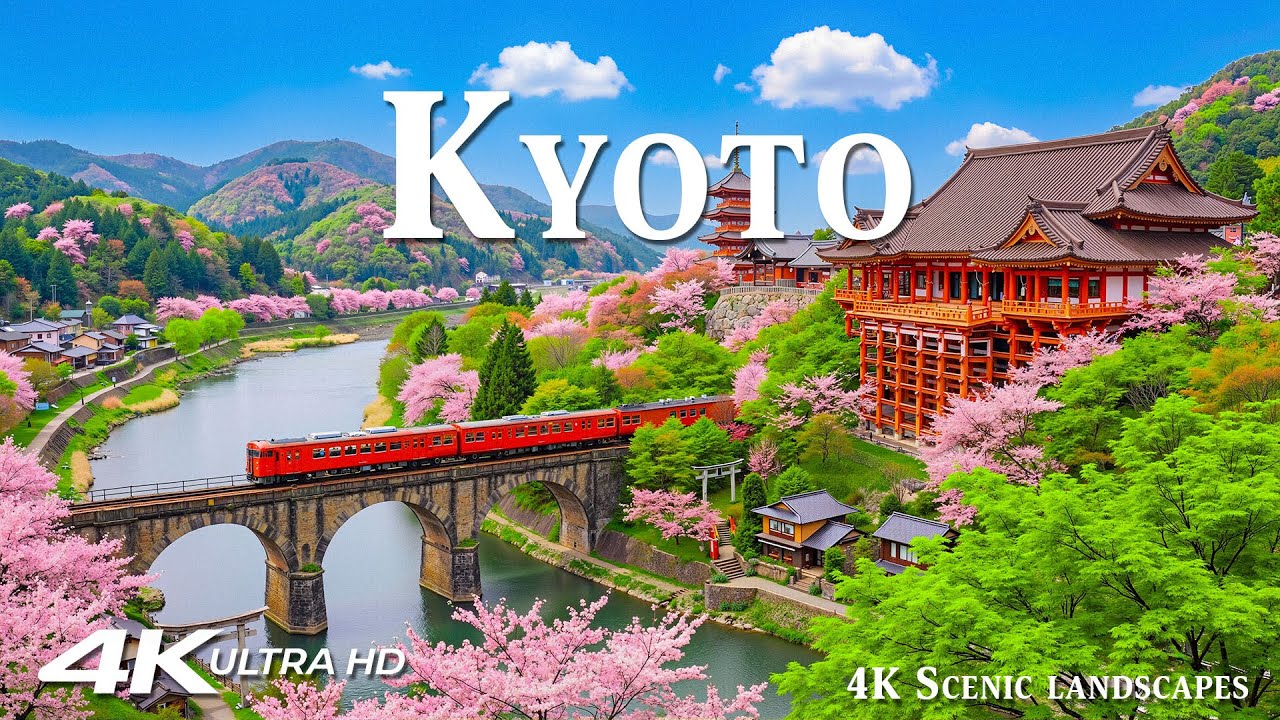 Киото 4K | Неподвластный времени дух Японии – цветущая сакура, тихие храмы и мягкий свет