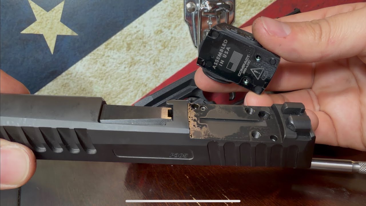 ￼Sig loc making sure my screws are where they’re supposed to be!￼