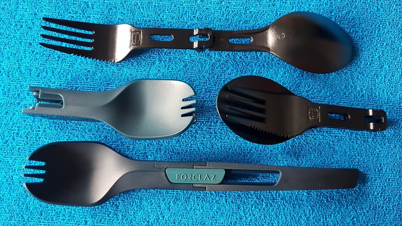 Primus folding spork Vs Forclaz Trek 500 spork: Ultraligeros y compactos.