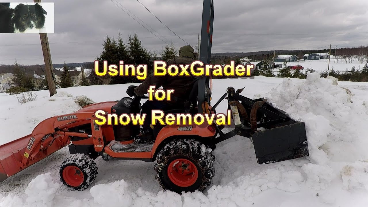 Snow Removal Using A  Box Grader