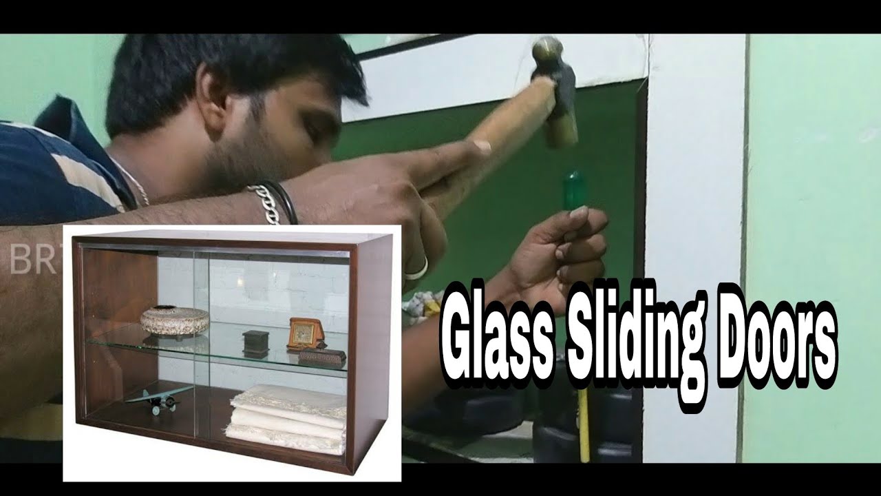 how to fix a glass cupboard / Easy glass fitting process / fixing rolling glass cupboards