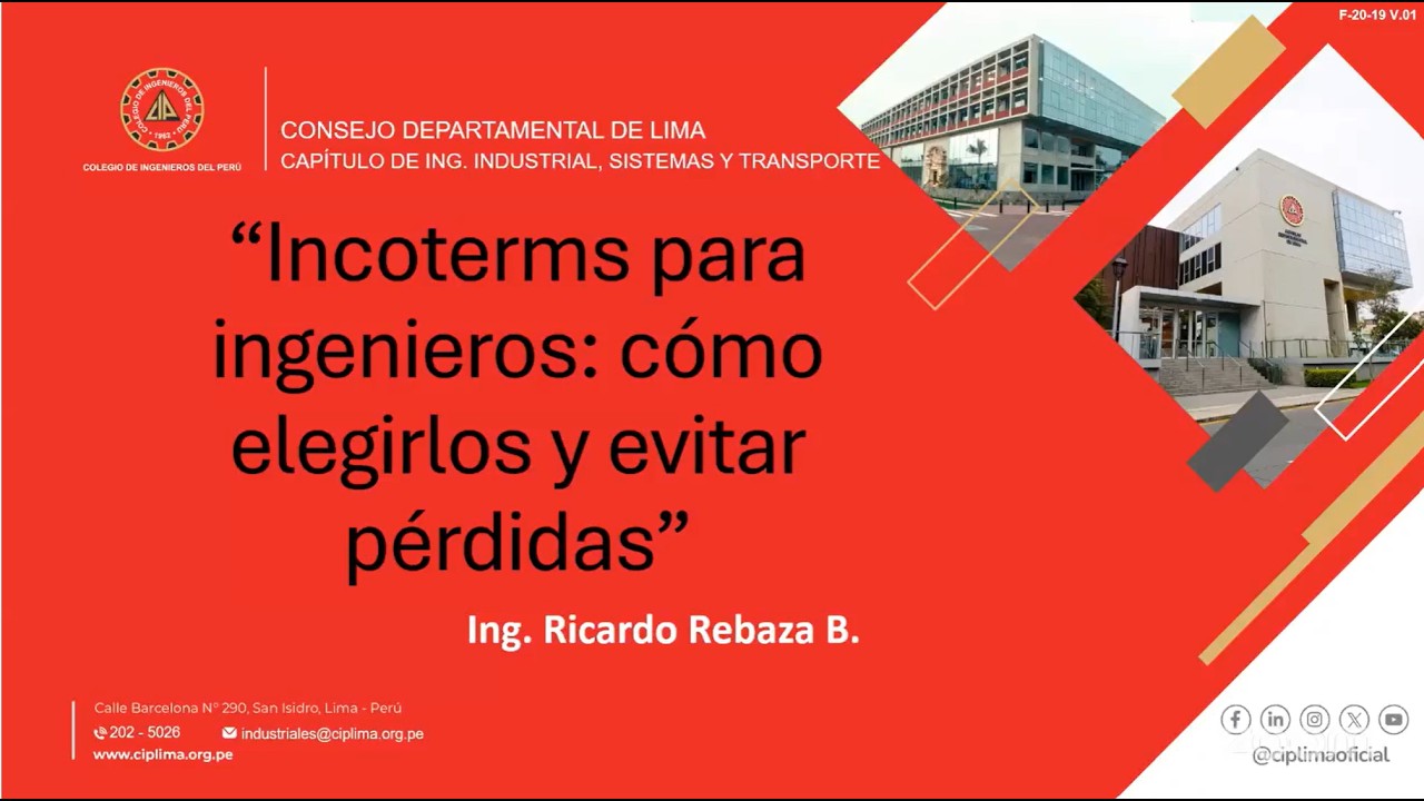 INCOTERMS PARA INGENIEROS: COMO ELEGIRLOS Y EVITAR PERDIDAS