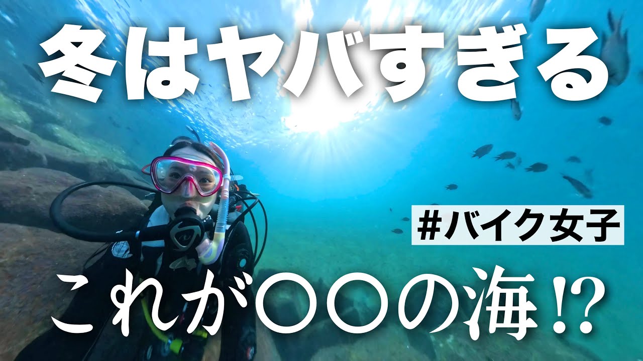 バイク女子の新たな挑戦！沼津の海でダイビングデビュー #モトブログ