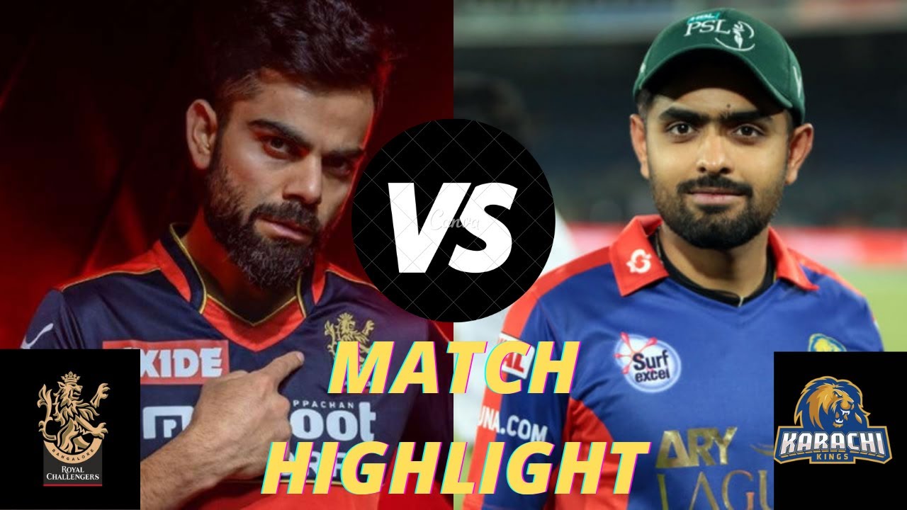 RCB vs karachi king Match highlight Rc20 # real cricket 20 game play