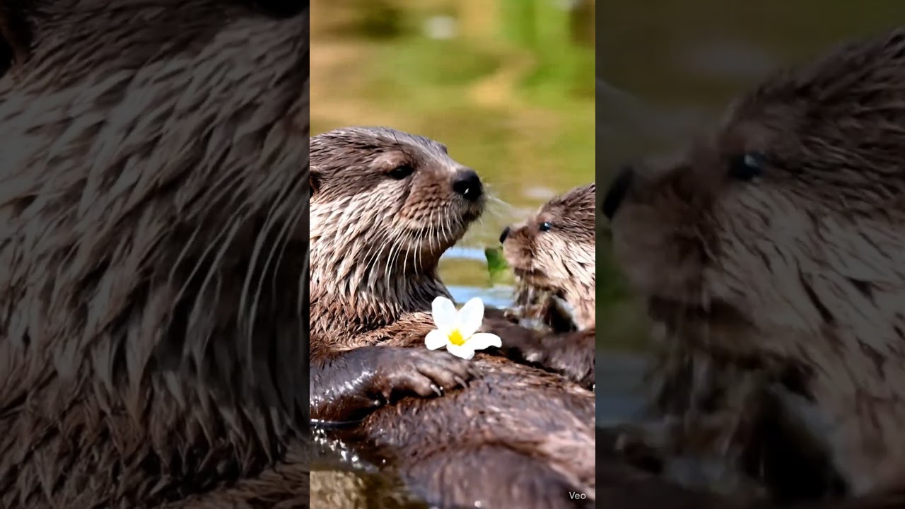 Otter Mom Receives Sweetest Gift