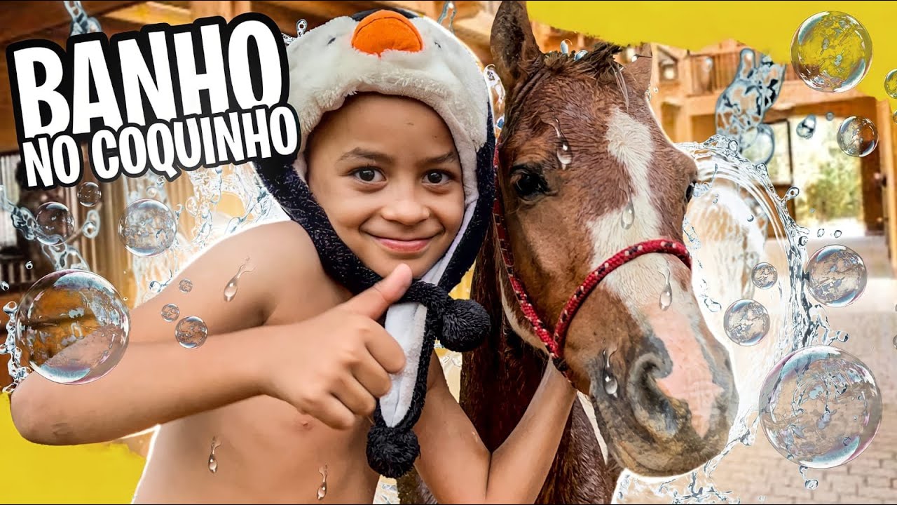 DEI UM BANHO NO COQUINHO!!