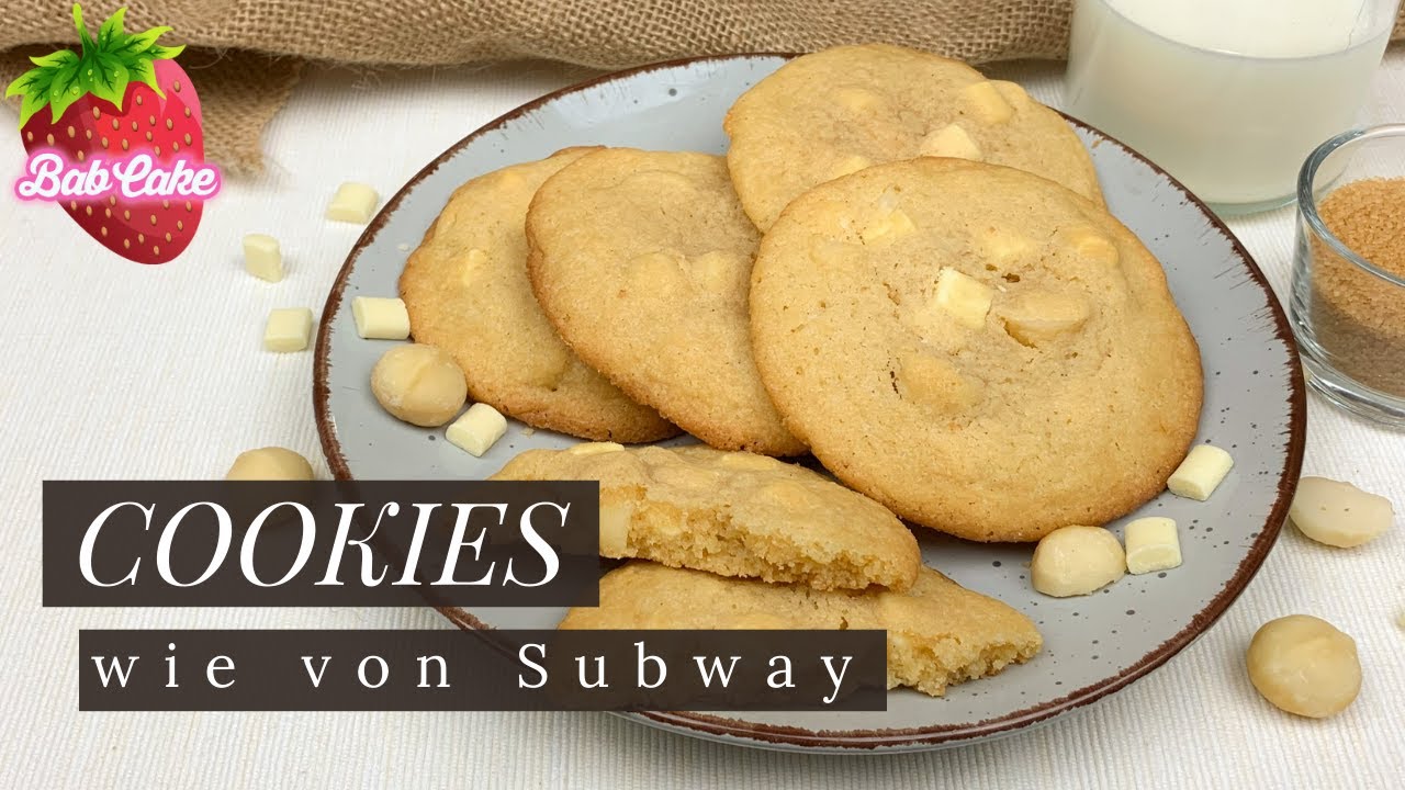 Cookies wie von Subway / weiße Schokolade & Macadamia / super einfach, chewy und soft / BabCake