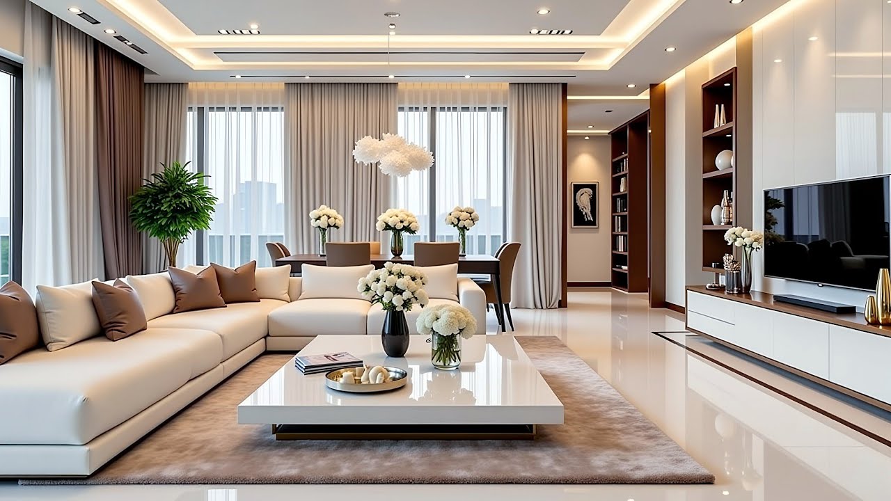 Luxury Modern Living Room Design Trends 2025 | Trendy Home Interior Design & Modern Furniture Ideas