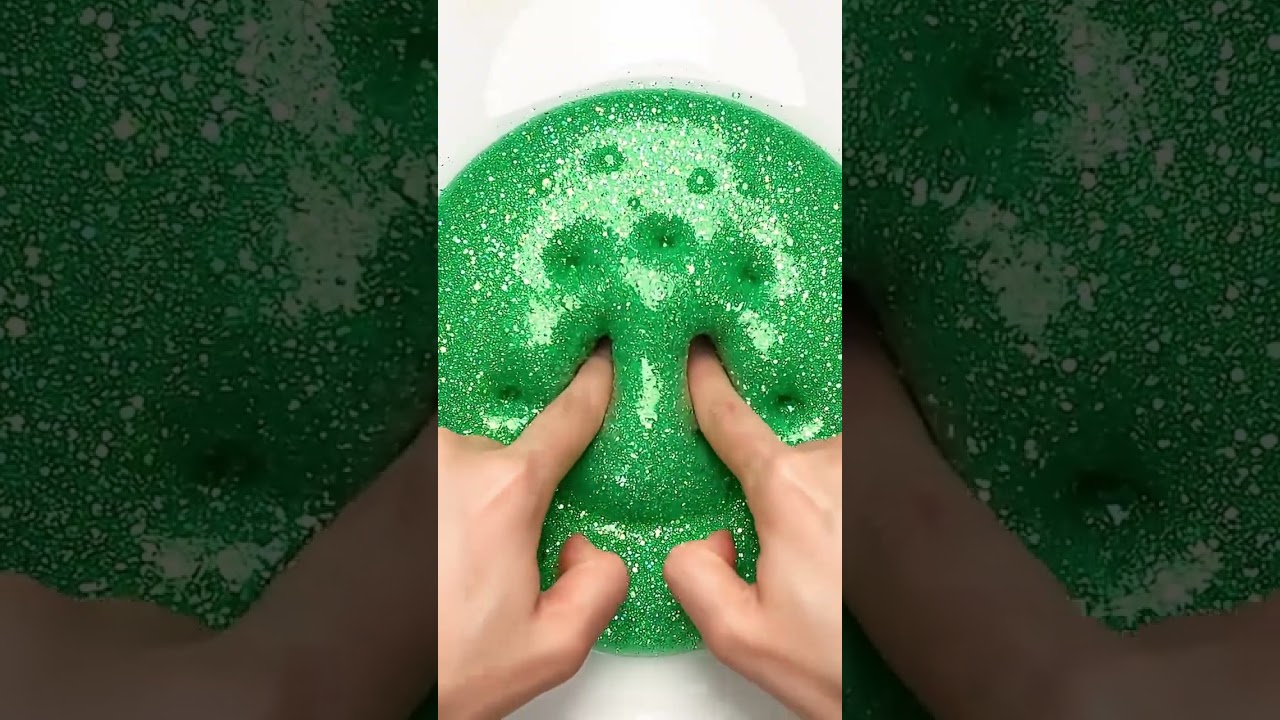 ASMR Triggers Sample-  Poking Slime-  ASMR Relaxing Video For Stress Relief