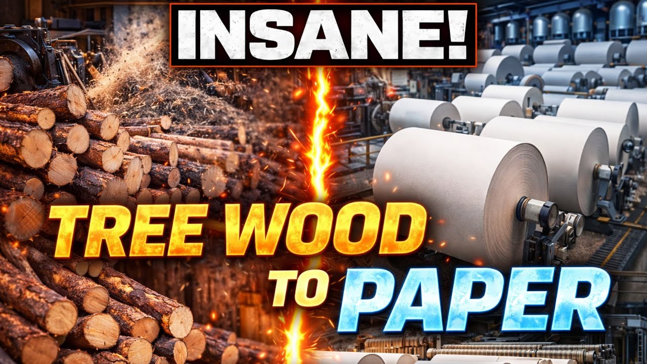 How Trees Turn Into Paper – Extreme Industrial Process Revealed