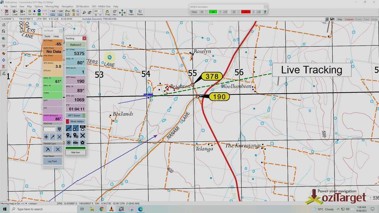 oziTarget Live Tracking