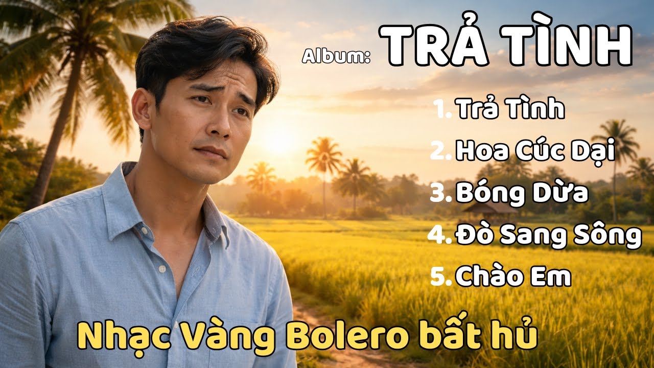 TRẢ TÌNH | Album Nhạc Vàng Bolero Giọng Nam Trầm Buồn Bolero Đặc Biệt - TÌNH KHÚC VÀNG