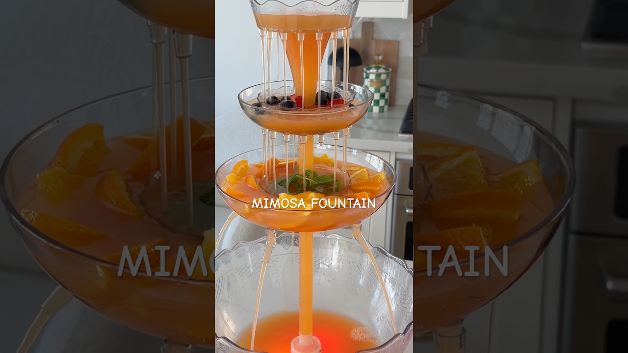 every brunch needs a mimosa bar 🍊🥂#mimosa #mocktail #brunch #brunchideas #cocktail