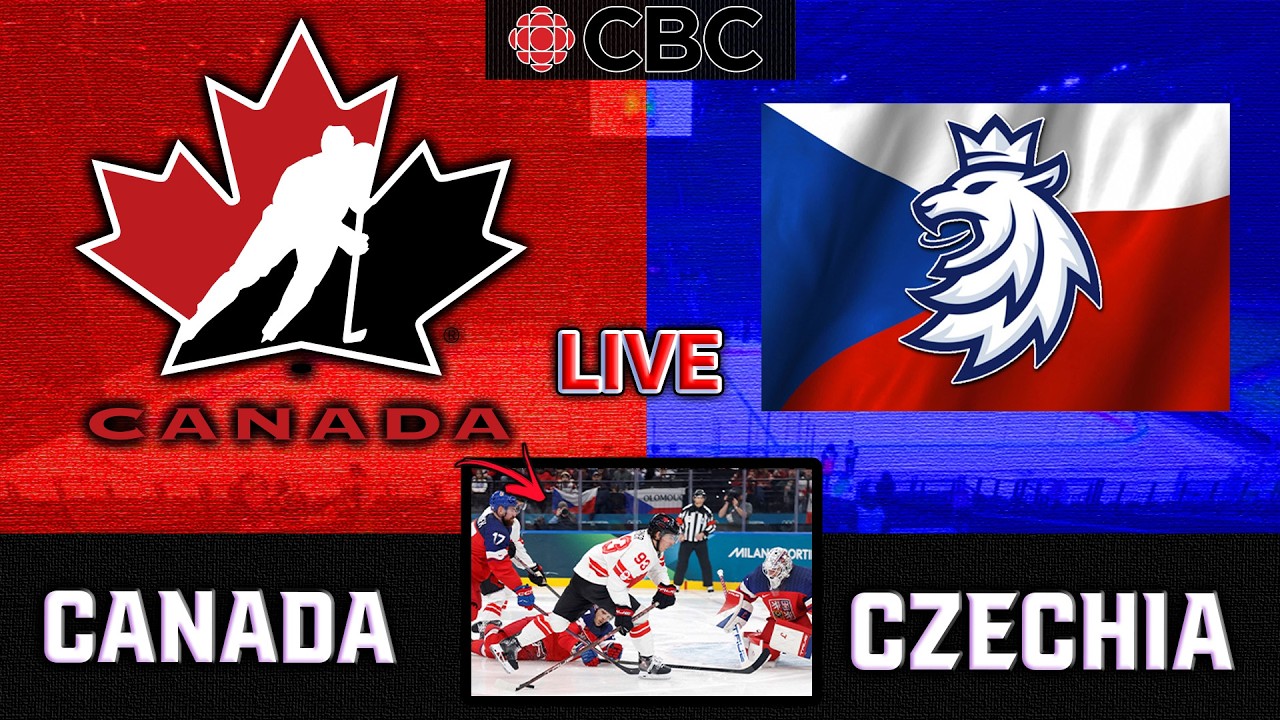 Canada Vs Czechia Olympic Mens Hockey Quarter-Finals Live Score, Stats, Play-By-Play & Highlights