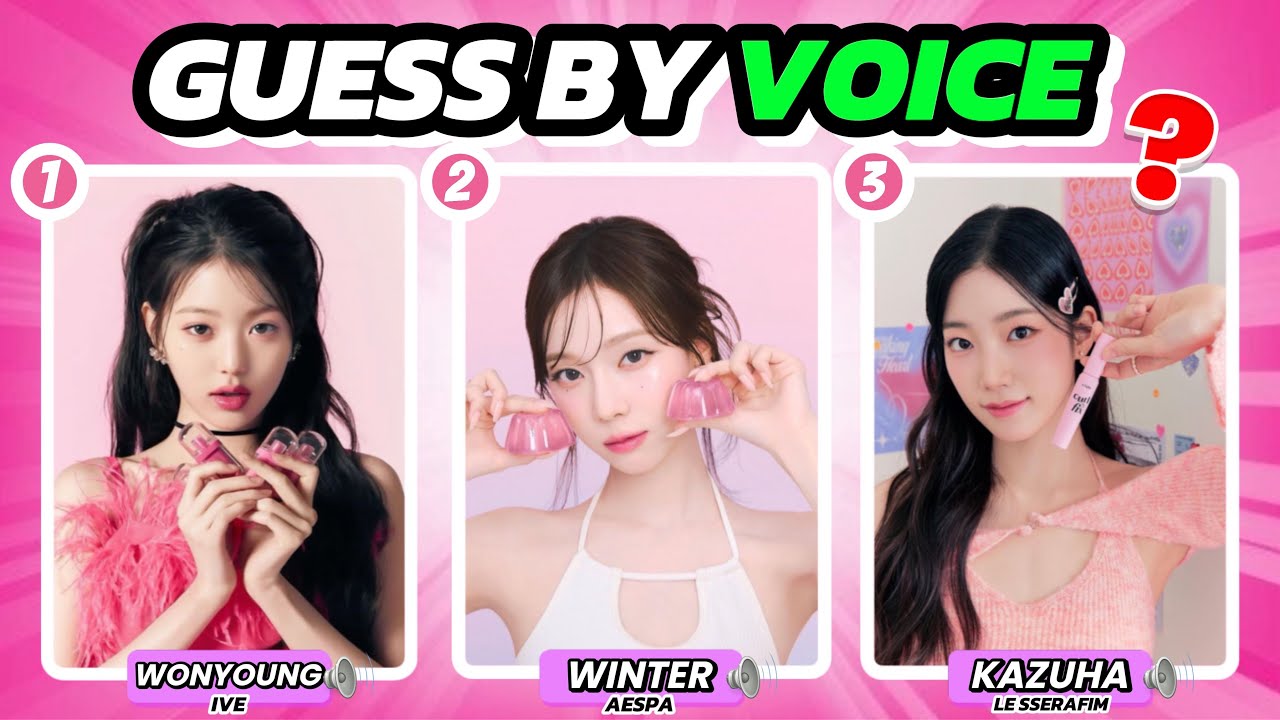 GUESS THE K-POP IDOL BY THEIR VOICE 🔊 | GUESS WHO&rsquo;S TALKING | KPOP GAMES 2024 #kpopgames #kpopquiz