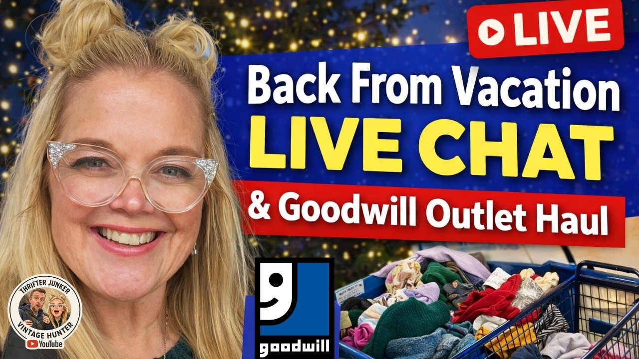 Back From Vacation Live Chat & Goodwill Outlet Haul