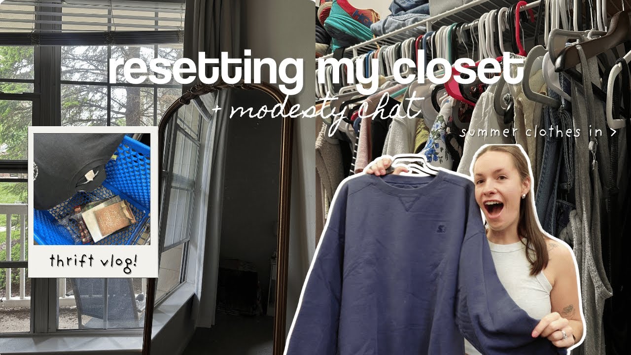 flipping my closet for summer, modesty chat +thrift vlog!!
