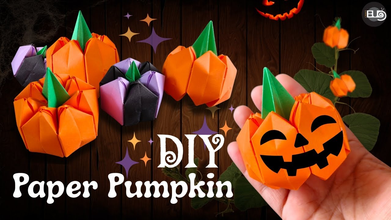 🎃Halloween Paper Pumpkin | How to Make Easy Origami Pumpkin | DIY Halloween Decoration |