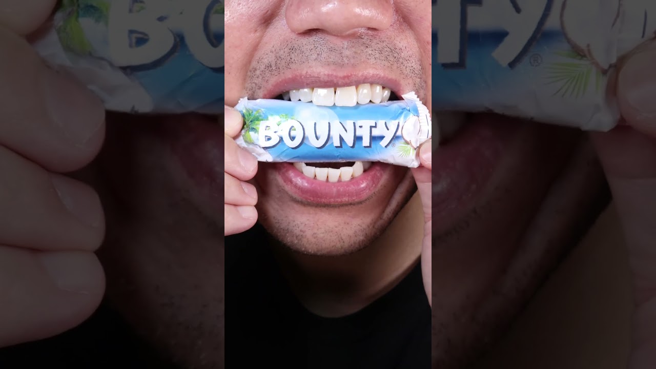 ASMR Bounty Choco🏝️🍫 | Escape into a world of tropical paradise with every bite #ASMR