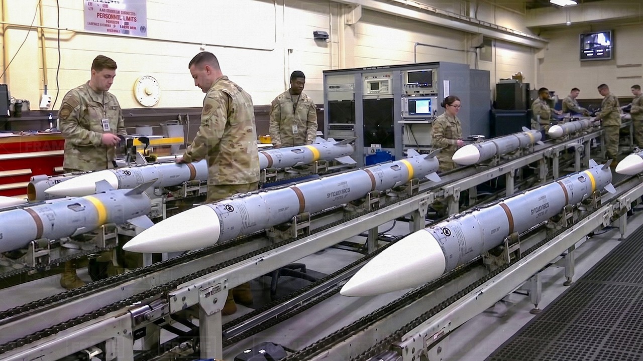Inside Massive Restricted US Factory Assembling Advanced Missiles - Production Line