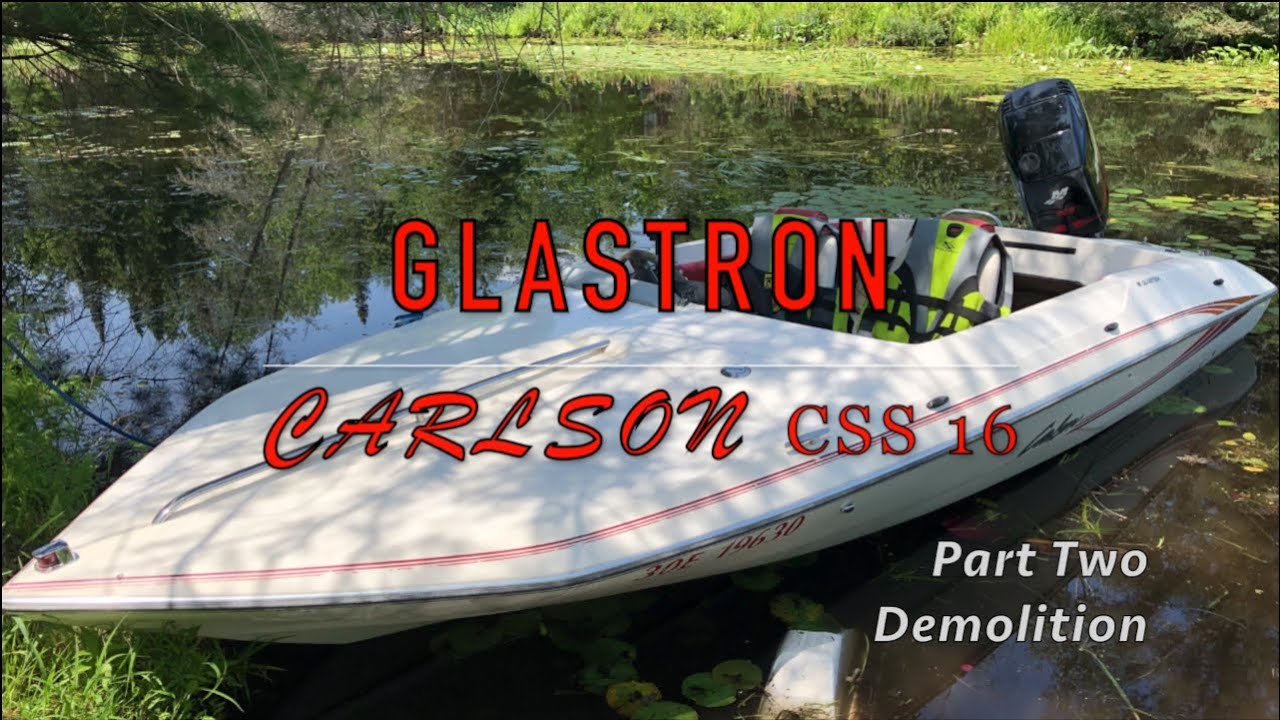 Glastron Carlson CSS 16 (CVX16) | Part 2, Demo | Timelapse | Boat restoration/Stringer/Floor/Transom