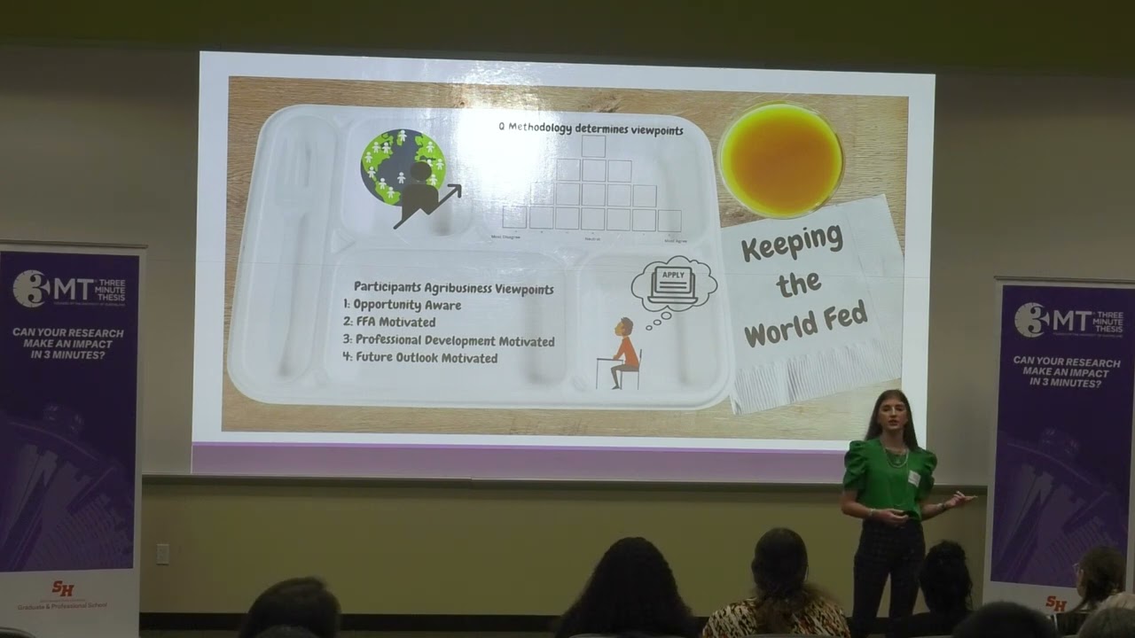 3 Minute Thesis (3MT) at SHSU, 2025 | Hallee Cognata, Runner Up