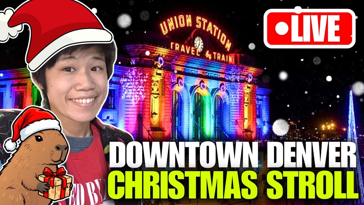LIVE: Last Weekend BEFORE Christmas! Downtown Denver Holiday & Christmas Tree Display Stroll
