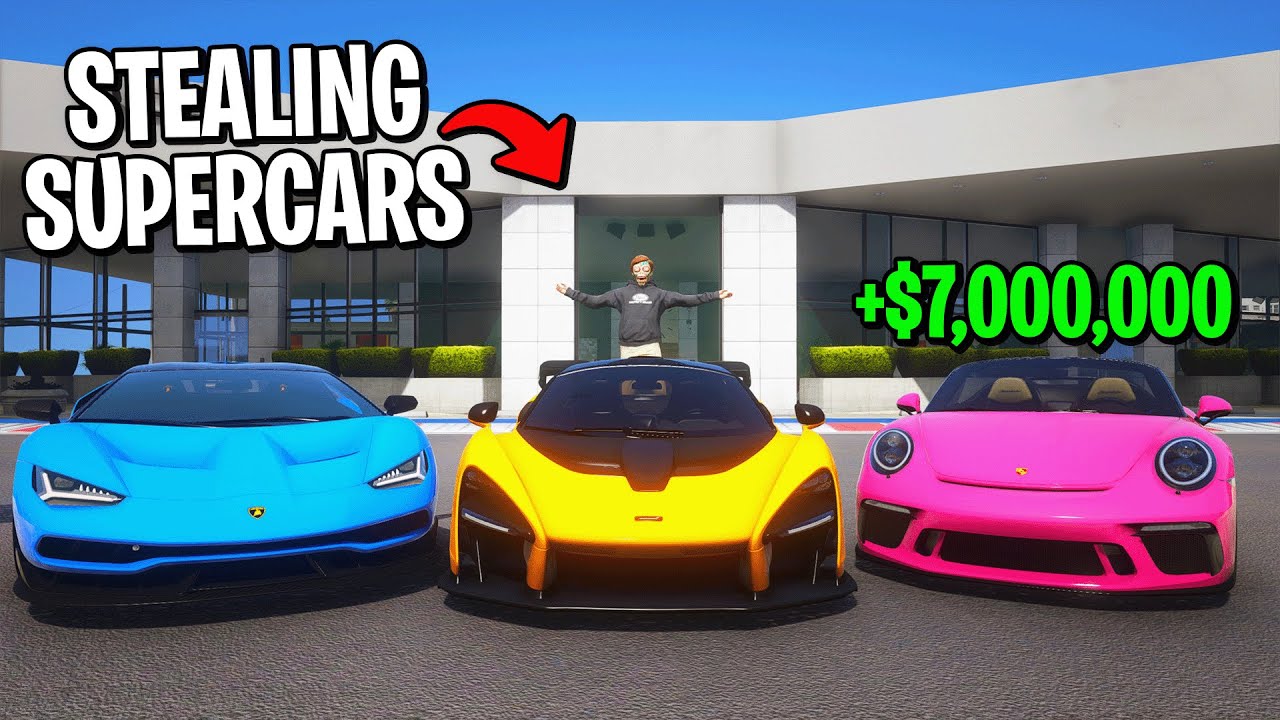 Robbing Every Supercar Dealership in GTA 5 RP..