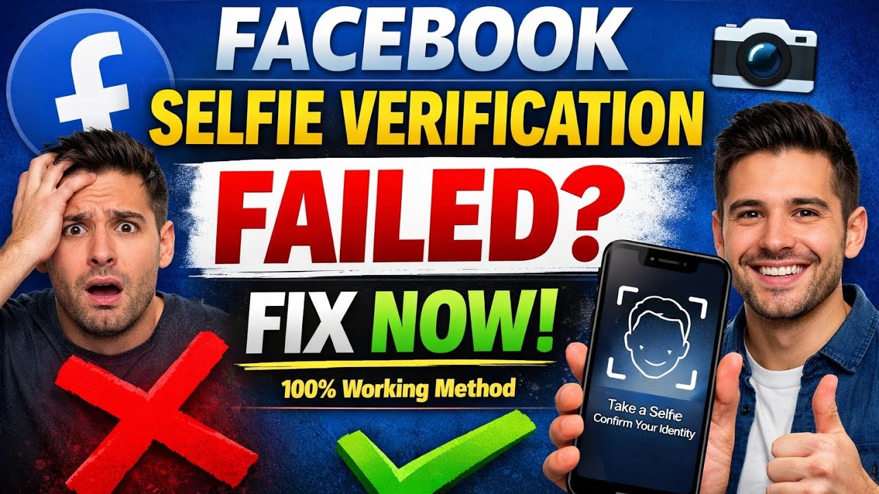 Facebook Verification Selfie Failed? Fix It | Pass Facebook Selfie Verification Easily #Facebook 
