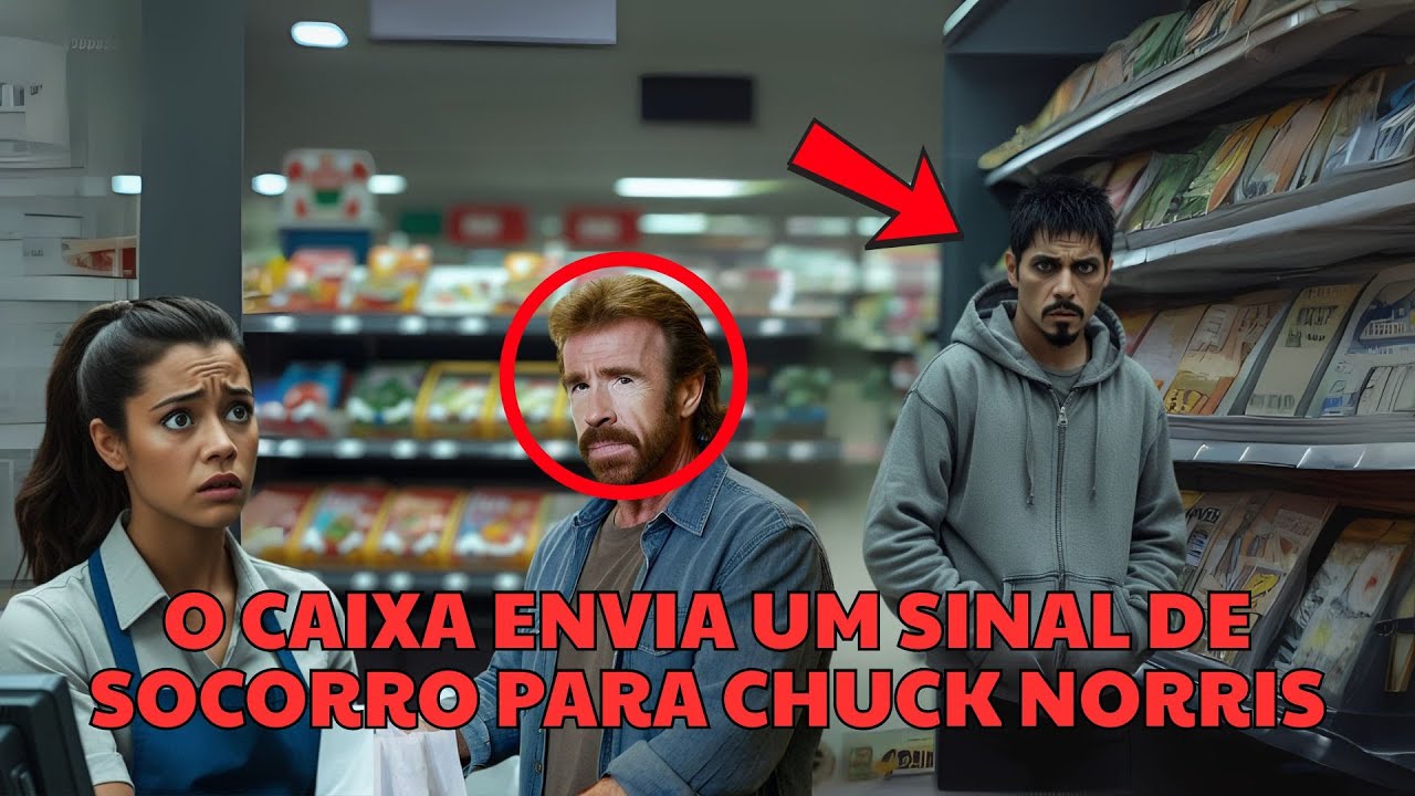 Um caixa trêmulo entregou a nota a Chuck Norris. As ações de Chuck surpreenderam a todos.