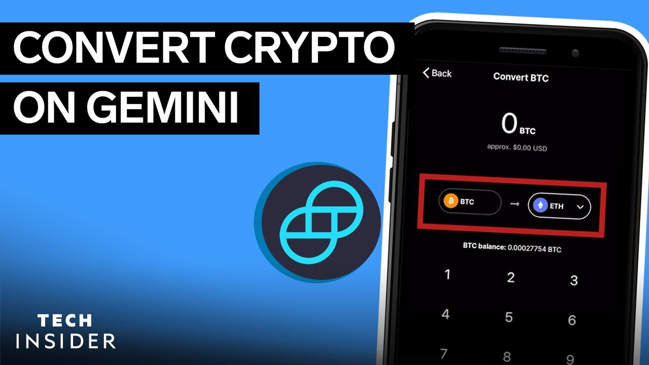 How To Convert Crypto Using Gemini