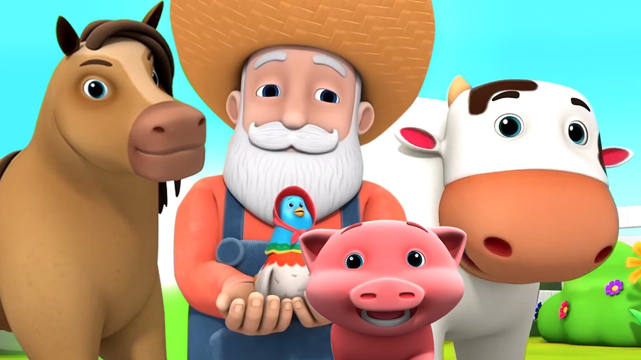 Old MacDonald Had a Farm | Learn Animal Sounds for Toddlers