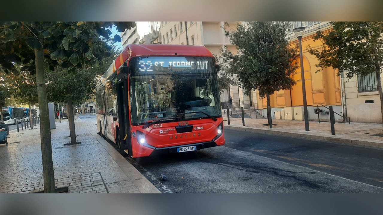 RTM La Métropole Mobilité le bus | Heuliez GX 337 Elec n°4040 | Ligne 32