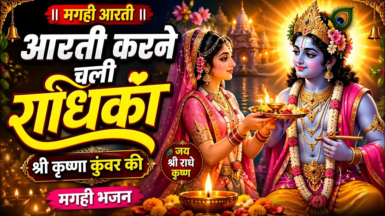 आरती करने चली राधिका श्री कृष्ण कुंवर की ‌aarti karan chali radhika shree krishna kuwar ki #aarti 