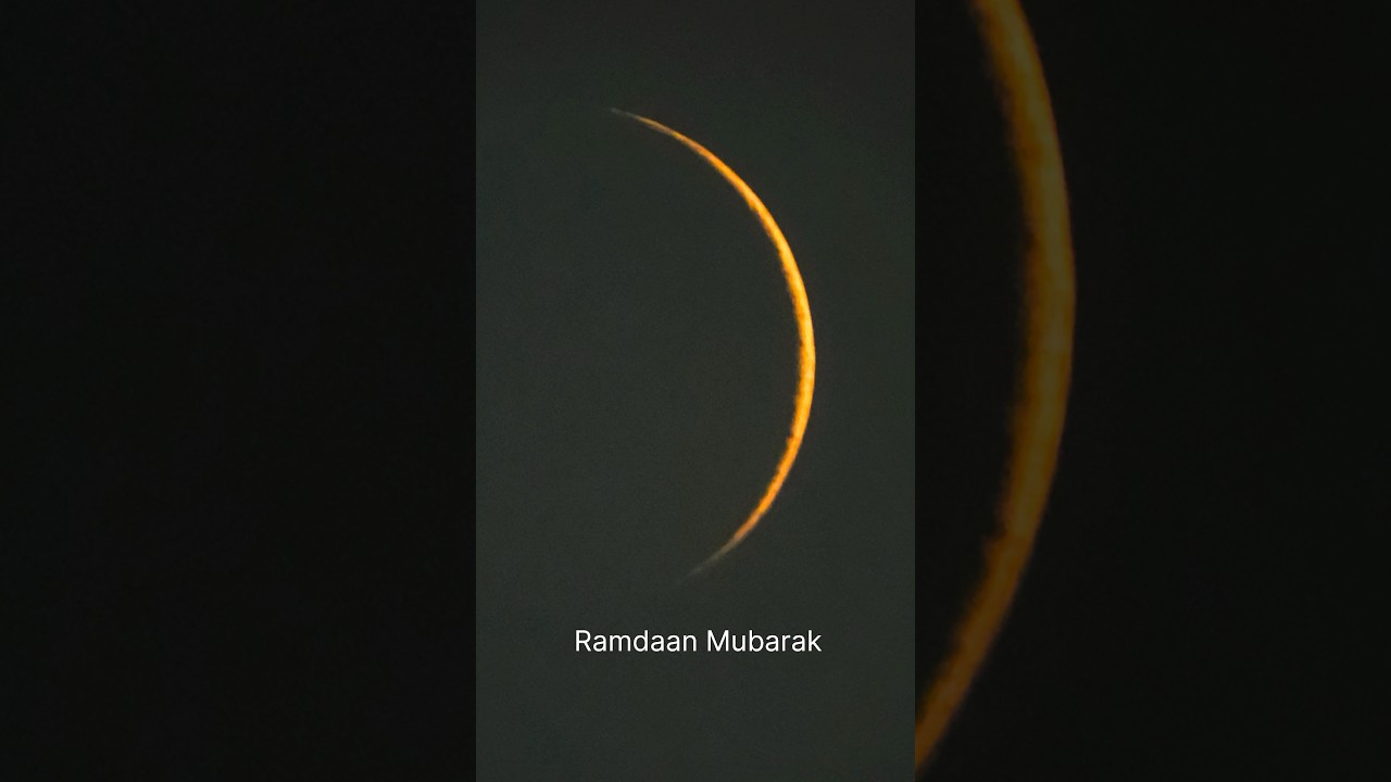 Ramadaan Moon ~ Ramdaan Karim - Day 1 moon with my Camera #picabuzz #ramadan #ramdan