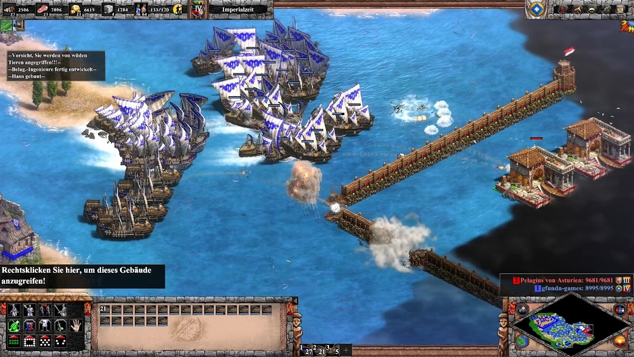 Mapuche vs Spanier - Age of Empires 2: Aquarena Sehr schwer