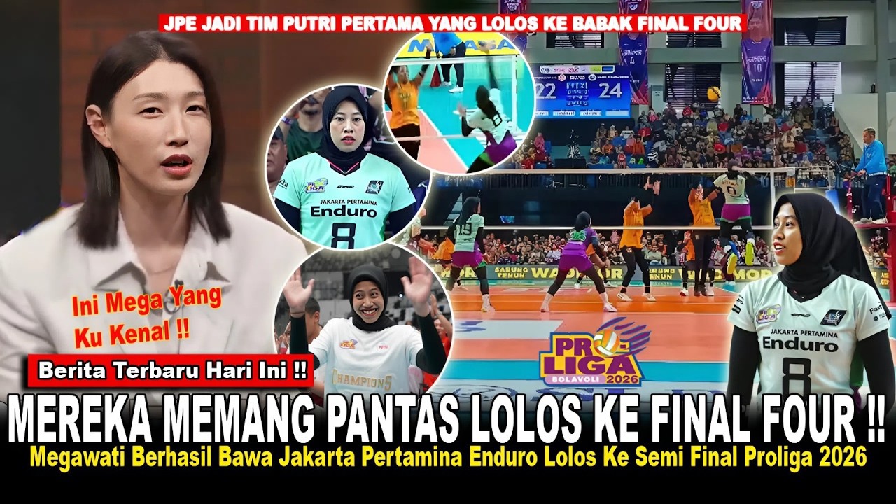 MEGA CETAK SEJARAH BARU PROLIGA‼️Reaksi Kim Yeon-koung Usai MEGA Jadi Pahlawan JPE Lolos Final Four