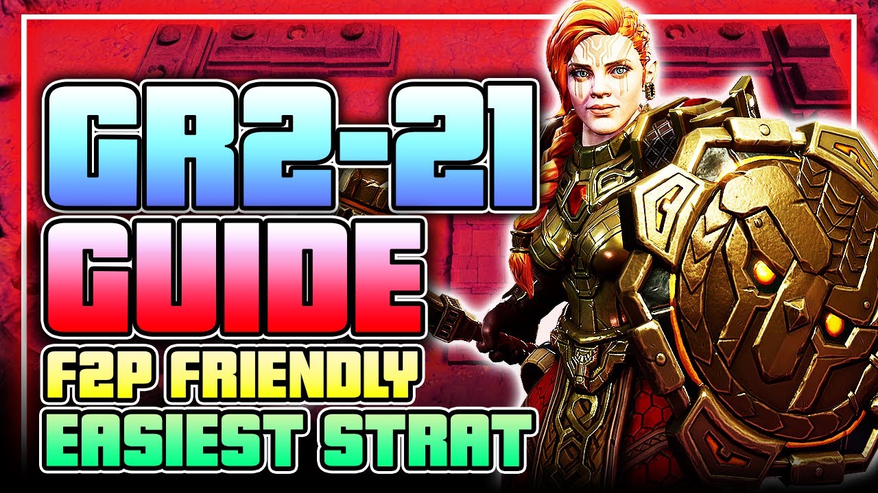 GR2-21 - Ultimate Guide - BEST F2P STRATEGY - Only 1 Healer & 1 DPS ⁂ Watcher of Realms ⁂ G4G DAY 90