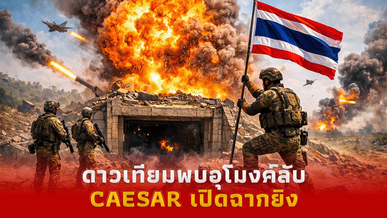 จำลองสถานการณ์ 2026: ปืนใหญ่ Caesar ถล่มอุโมงค์ลับเขาพระวิหาร – กัมพูชาแตกพ่าย