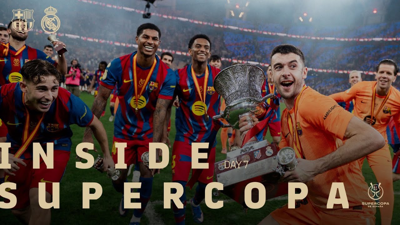 🔥 INSIDE VIEW | FC BARCELONA vs REAL MADRID | SUPER CUP CHAMPIONS 🏆 | El Clásico